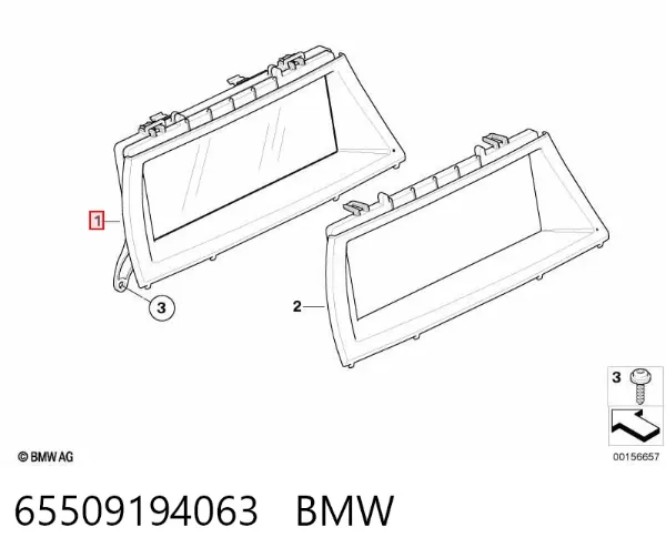 Wyświetlacz wielofunkcyjny 65509194063 BMW