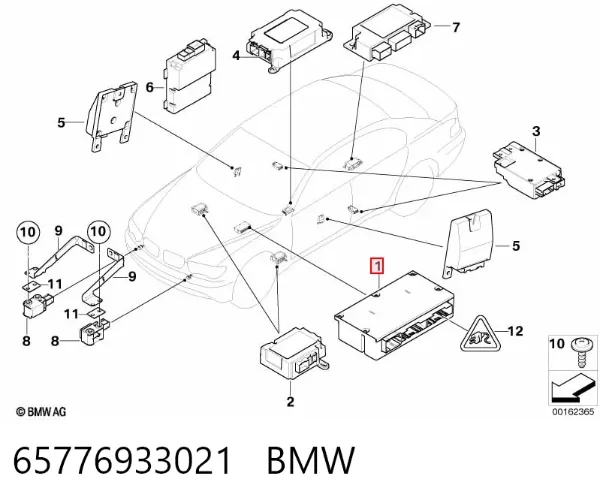 Sterownik poduszki bezpieczeństwa 65776933021 BMW
