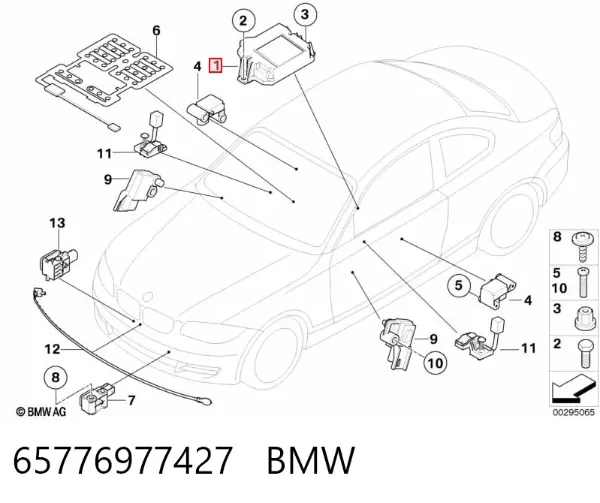 Sterownik poduszki bezpieczeństwa 65776977427 BMW