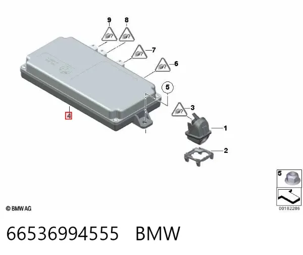 Sterownik kamery 66536994555 BMW