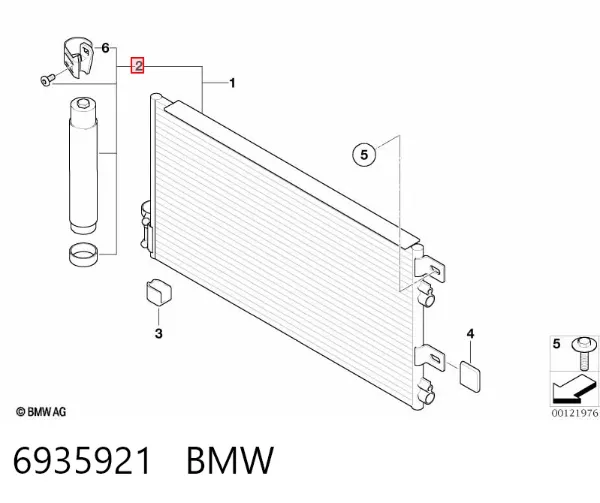 Osuszacz klimatyzacji 6935921 BMW
