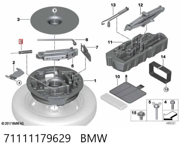 Śrubokręt 71111179629 BMW