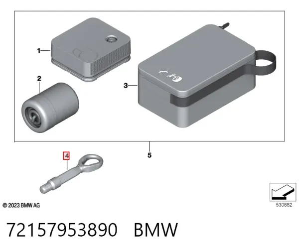 Hak holowniczy BMW X5 F15, F85