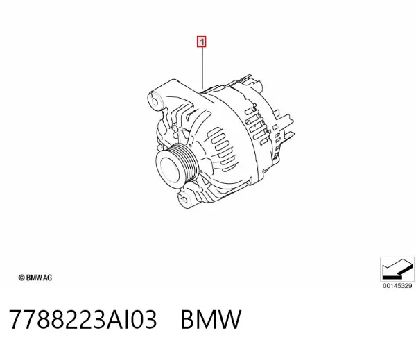 Alternator 7788223AI03 BMW