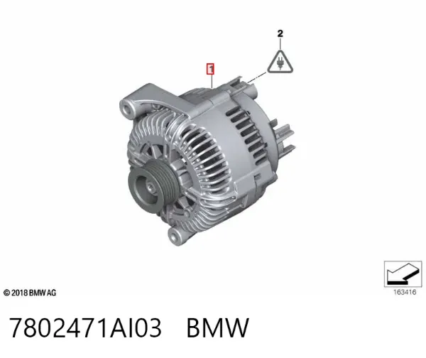 Alternator 7802471AI03 BMW