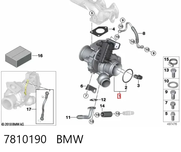 Turbina 7810190 BMW
