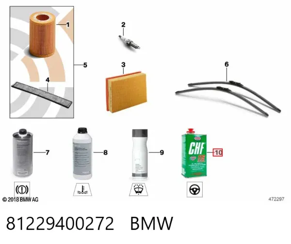 Olej przekładniowy 81229400272 BMW