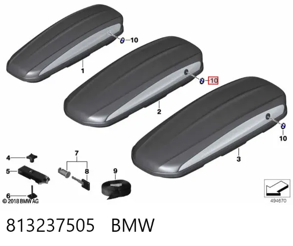 Emblemat na maskę 813237505 BMW