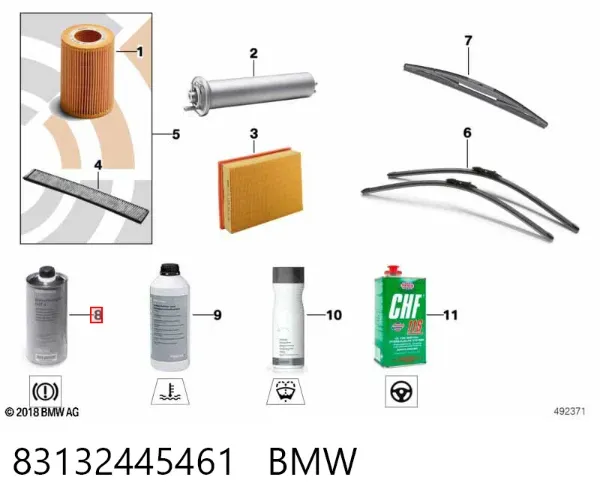 Płyn hamulcowy 83132445461 BMW