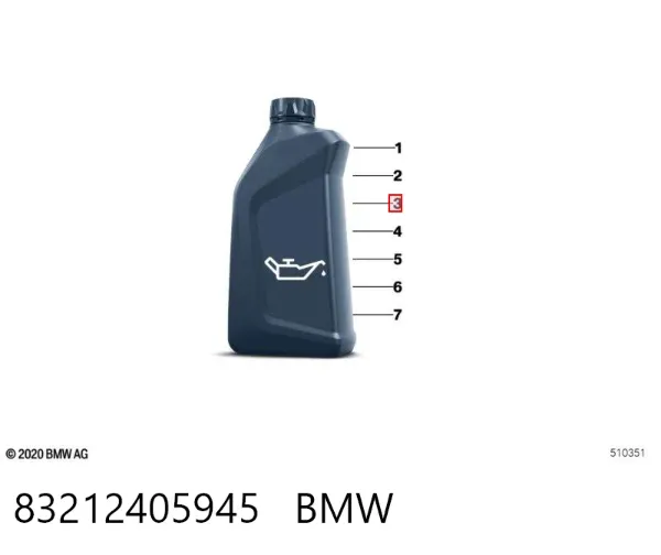 Olej do silnika 83212405945 BMW