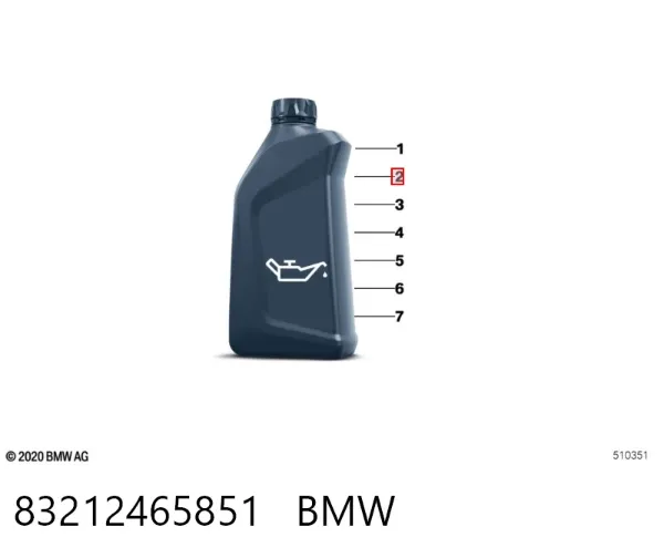 Olej do silnika 83212465851 BMW