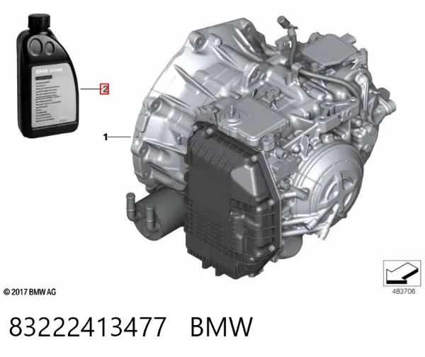 Olej przekładniowy 83222413477 BMW