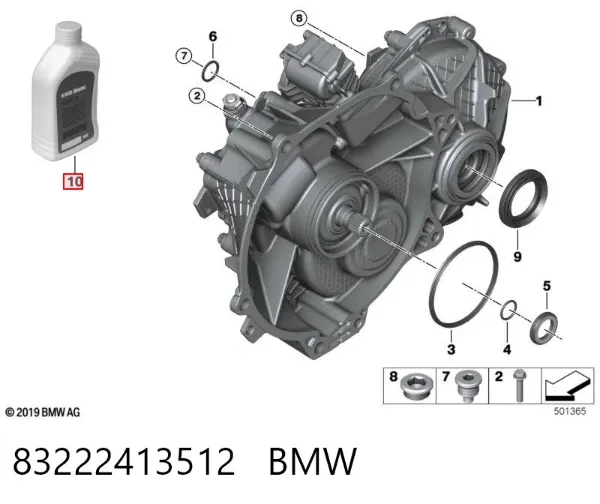 Olej przekładniowy 83222413512 BMW