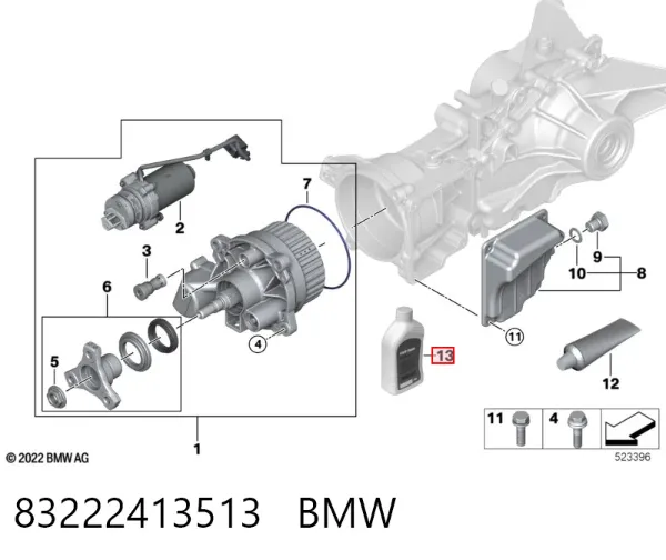 Olej przekładniowy 83222413513 BMW
