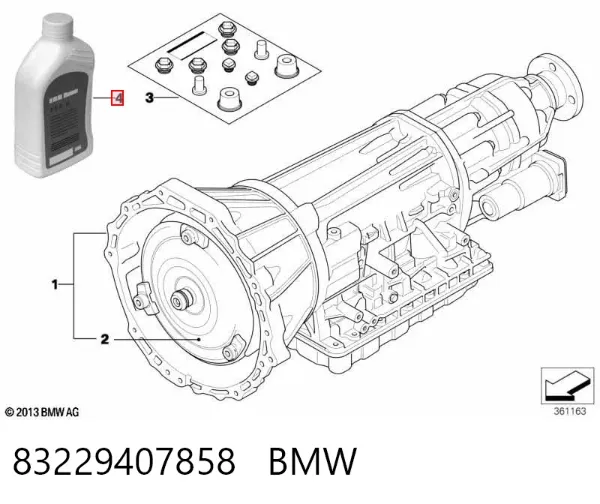 Olej przekładniowy 83229407858 BMW