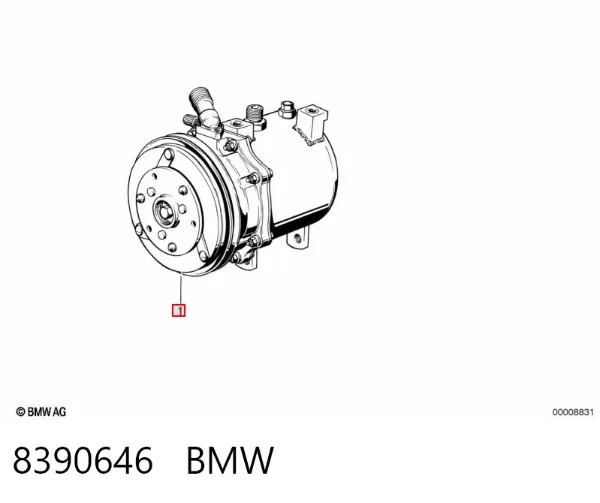 Sprężarka klimatyzacji 8390646 BMW