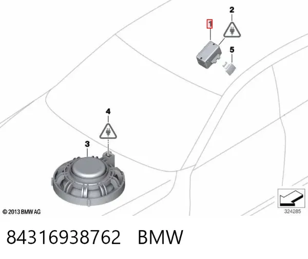 Mikrofon 84316938762 BMW