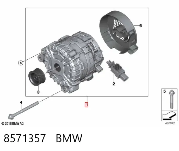 Alternator 8571357 BMW