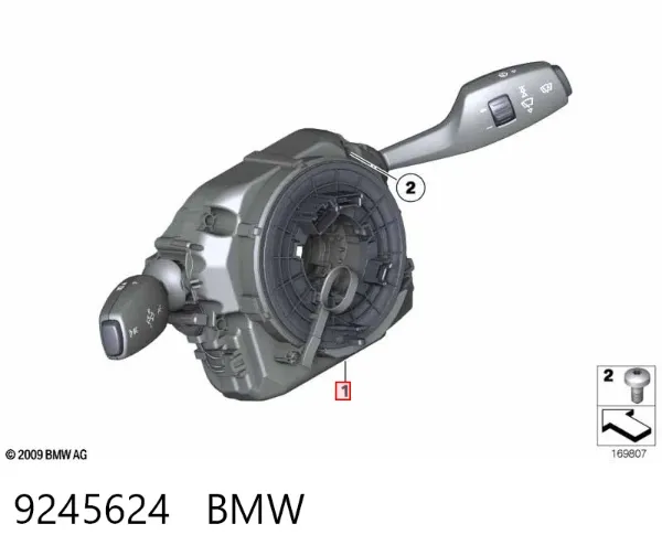 Przełącznik zespolony, w komplecie 9245624 BMW