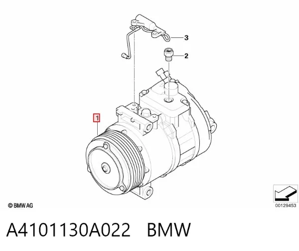 Sprężarka klimatyzacji A4101130A022 BMW