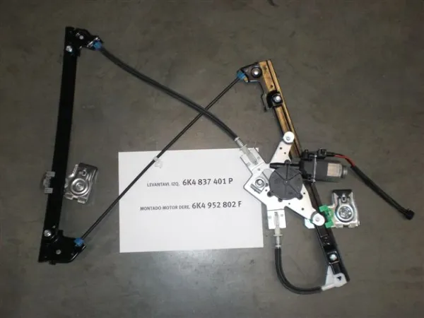 Mechanizm podnoszenia szyby drzwi przednich lewych 6K4837401P VAG