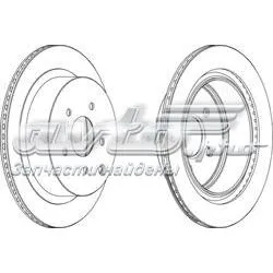 Tarcza hamulcowa tylna DDF1506 Ferodo