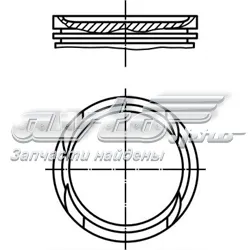 Tłok, komplet do jednego cylindru, STD 55196773 Fiat/Alfa/Lancia