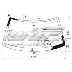 Szyba przednia Daewoo Espero KLEJ