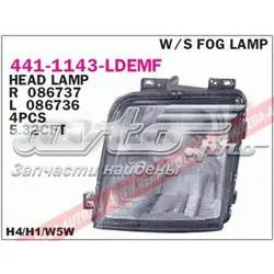 Reflektor lewy 4411143LLDEMF Depo/Loro/Abakus