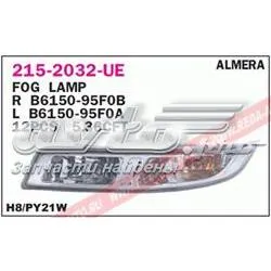 Lampa przeciwmgielna prawa 2152032RUE Depo/Loro/Abakus