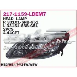 Reflektor prawy 2171159RLDEM7 Depo/Loro/Abakus
