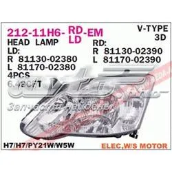 Reflektor prawy 21211H6RLDEM Depo/Loro/Abakus