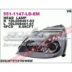 Reflektor lewy 5511147LLDEM Depo/Loro