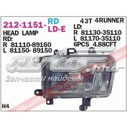 Reflektor prawy Toyota 4 Runner N130