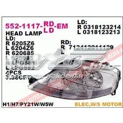 Reflektor lewy Citroen C3 I