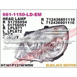 Reflektor lewy 6611150LLDEM Depo/Loro/Abakus
