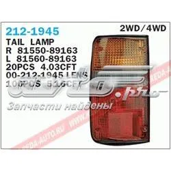 Lampa zespolona tylna lewa 2121945L Depo/Loro/Abakus