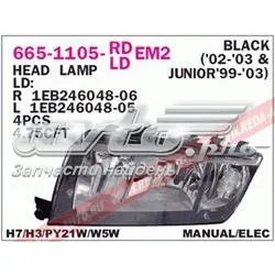 Reflektor lewy 6651105LLDEM2 Depo/Loro