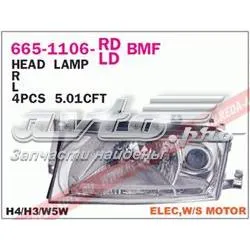 Reflektor lewy 6651106LLDBMF Depo/Loro/Abakus