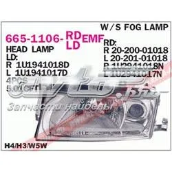Reflektor lewy 6651106LLDEMF Depo/Loro/Abakus