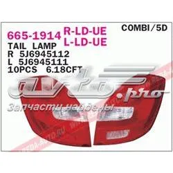 Lampa zespolona tylna prawa 6651914RLDUE Depo/Loro/Abakus