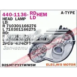 Reflektor prawy 4401136RLDHEM Depo/Loro/Abakus