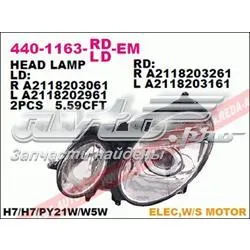 Reflektor prawy 4401163RLDEM Depo/Loro/Abakus