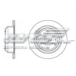 Tarcza hamulcowa tylna SD1032 Sangsin