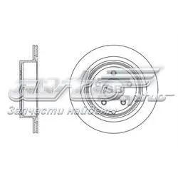 Tarcza hamulcowa tylna SD4209 Sangsin