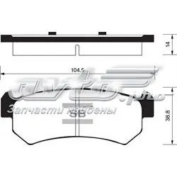 Okładziny (klocki) do hamulców tarczowych tylne SP1160 Sangsin
