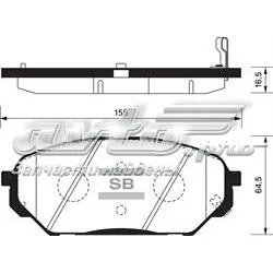 Klocki hamulcowe przednie tarczowe SP1203 Hyundai/Kia