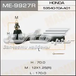 Końcówka drążka kierowniczego zewnętrzna 53540T0AA11 Honda