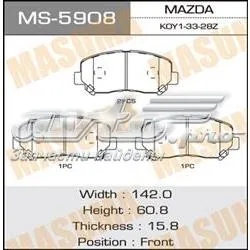 Klocki hamulcowe przednie tarczowe MS5908 Masuma