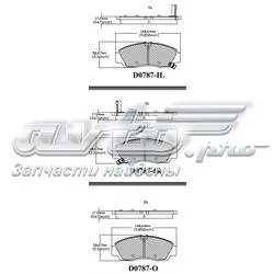 Klocki hamulcowe przednie tarczowe MKD787 Friction Master